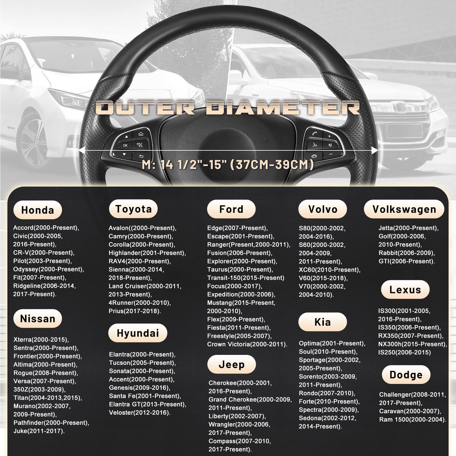 SEG Direct steering cover shown in car interior improving cabin appearance