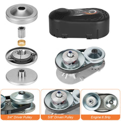 SEHNSUCHT close-up of 6-inch driven pulley highlighting durable finish