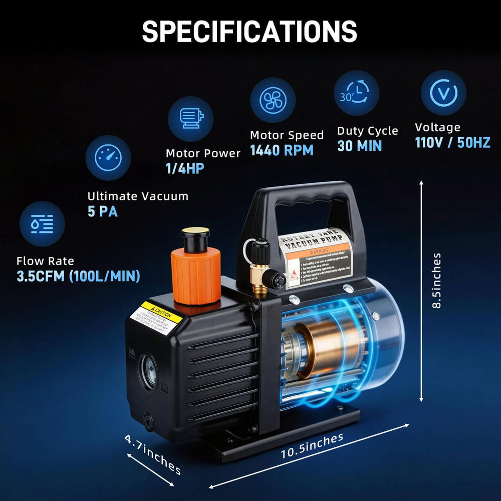 SEICETEC close-up of oil sight glass for quick fluid checks and easy maintenance