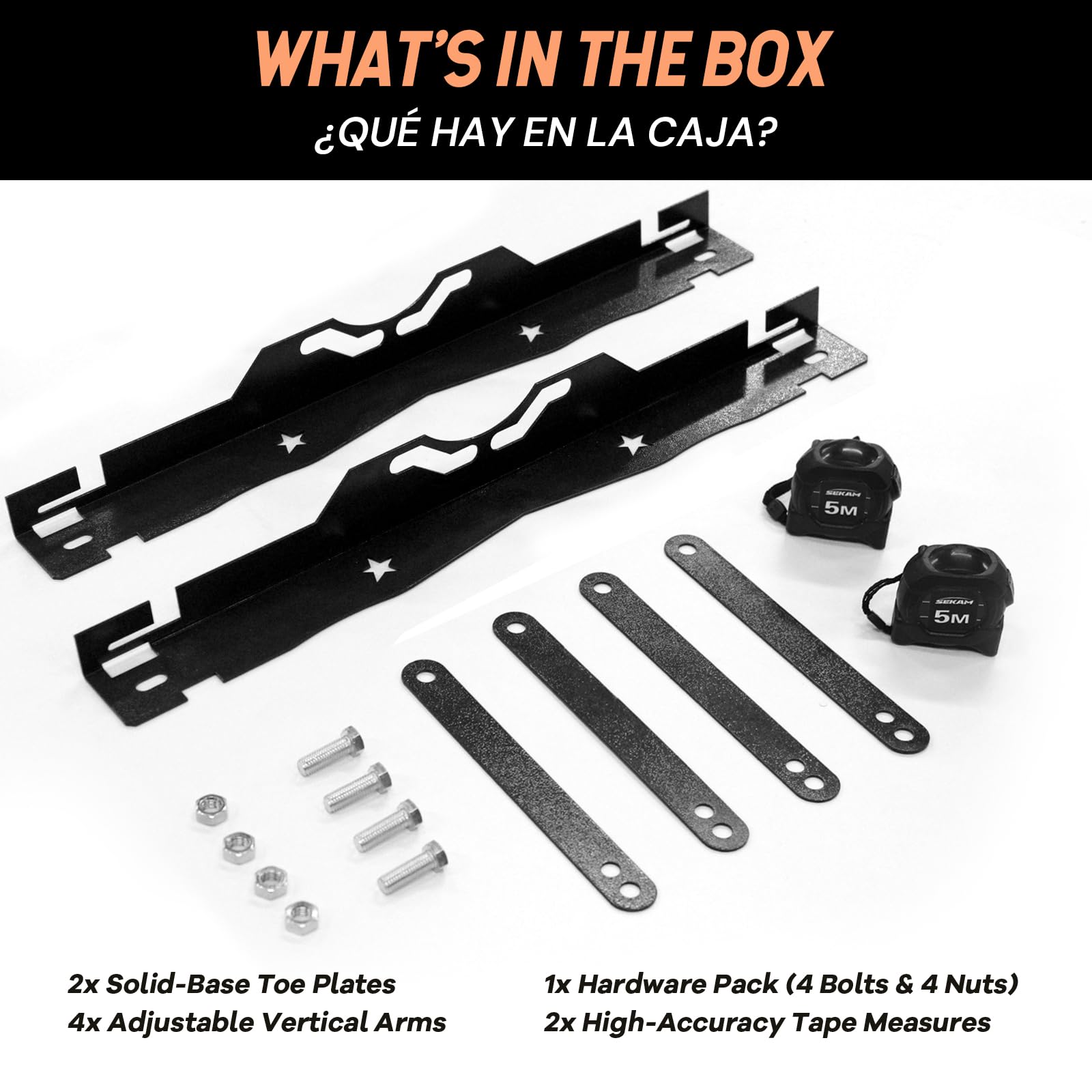 SEKAM arranged kit components showing everything included for DIY alignment