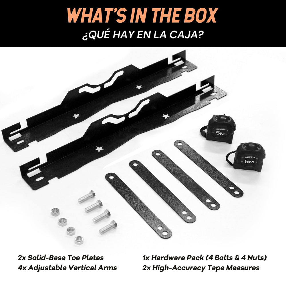 SEKAM arranged kit components showing everything included for DIY alignment