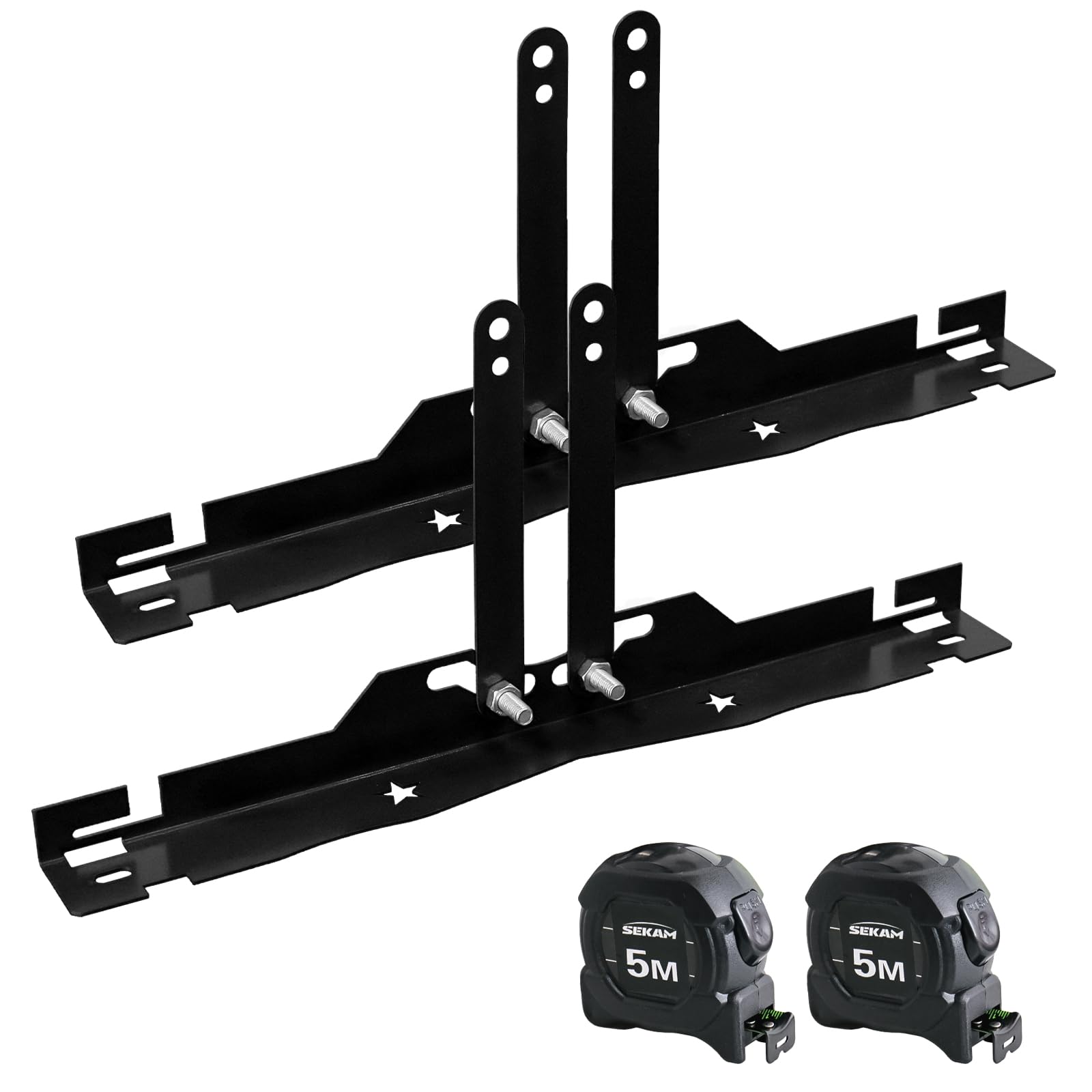 SEKAM front view solid toe plates showing rigid base and precise edges