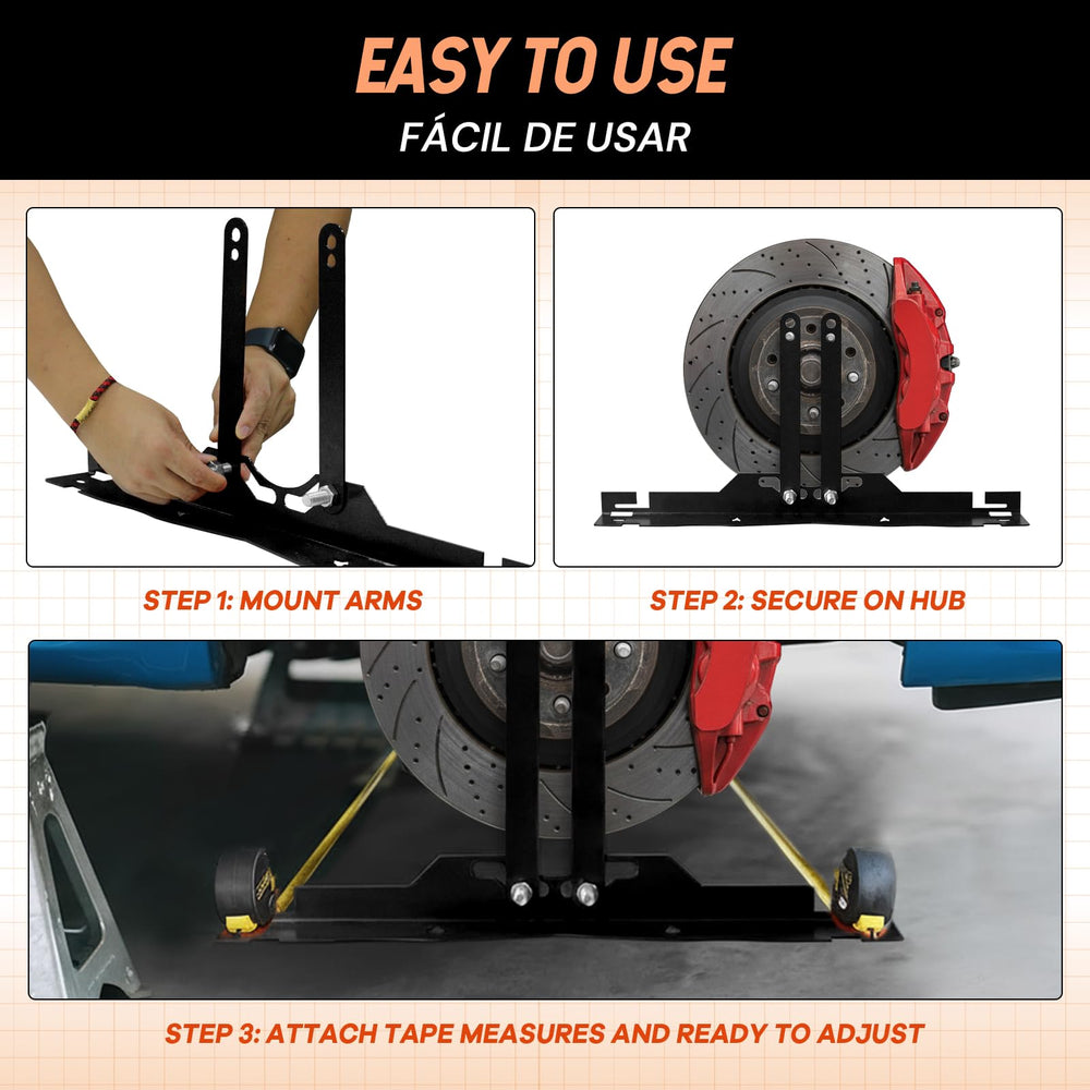 SEKAM tape measure and hardware included for accurate on-vehicle readings
