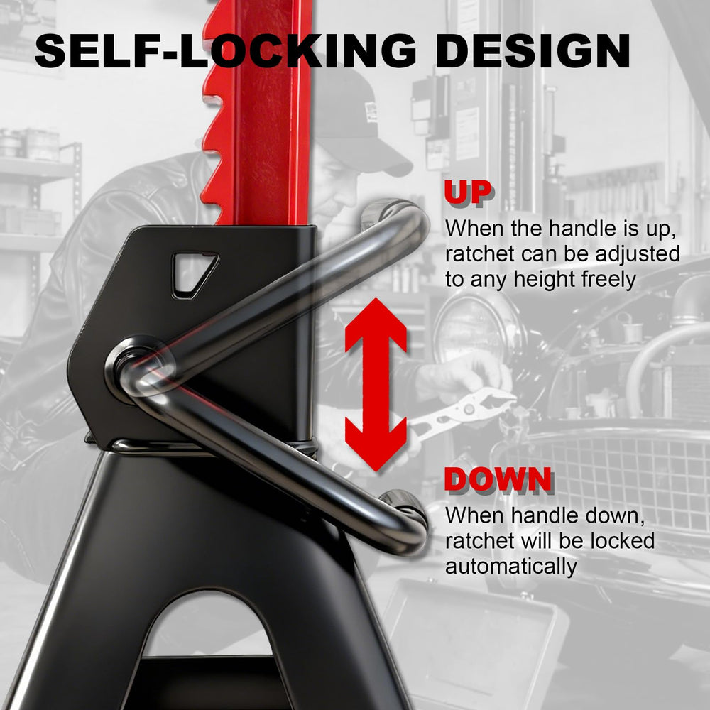 SENKEYFE supporting SUV in garage demonstrating reliable vehicle lift support