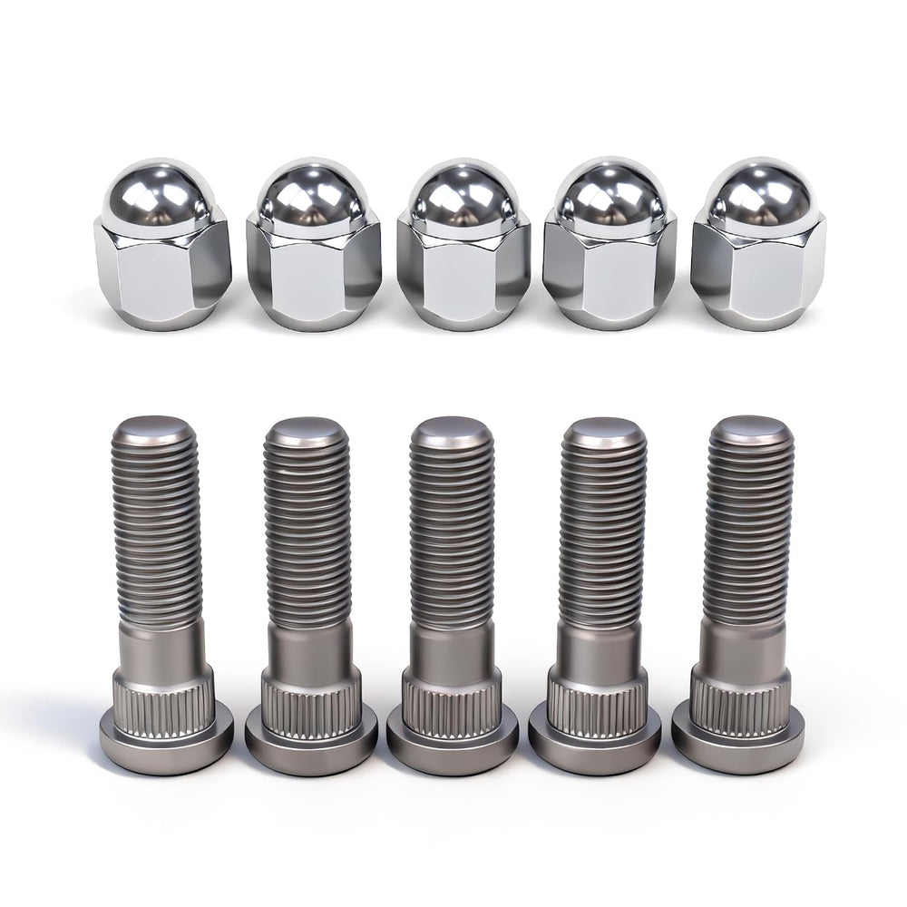 SenMUKG front view of five studs and nuts showing complete kit and ready-to-install benefit