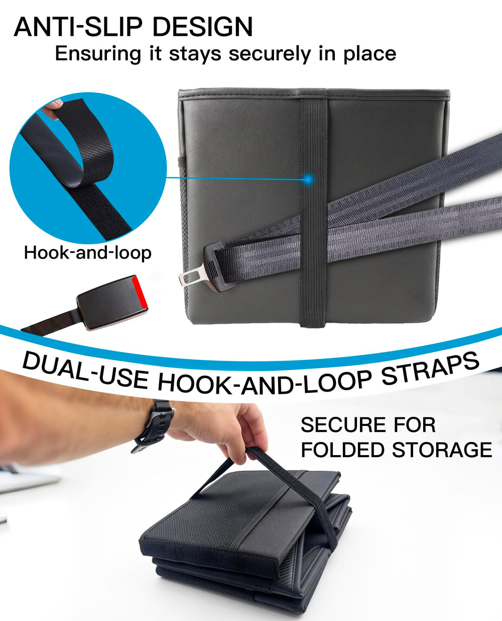 SenronKalm PU leather and 70D fabric texture demonstrating wipe-clean durability