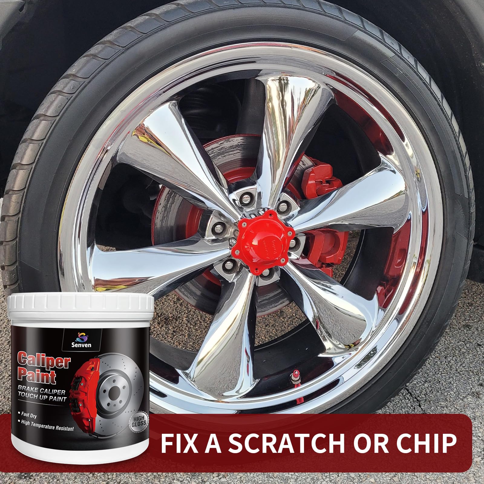 SENVEN brush-on paint texture close-up showing smooth application and durability