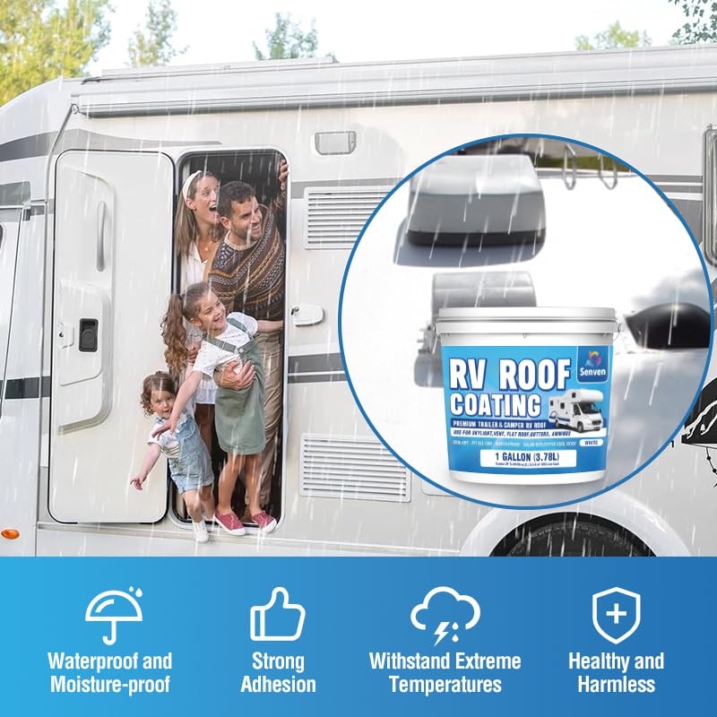 SENVEN applied on camper in sun showing cooler interior and solar reflectivity