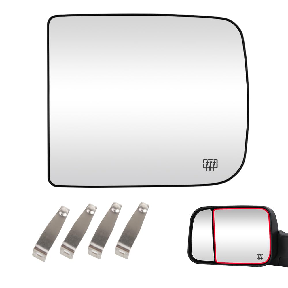 Senzeal driver-side front view showing mirror shape and fit benefit