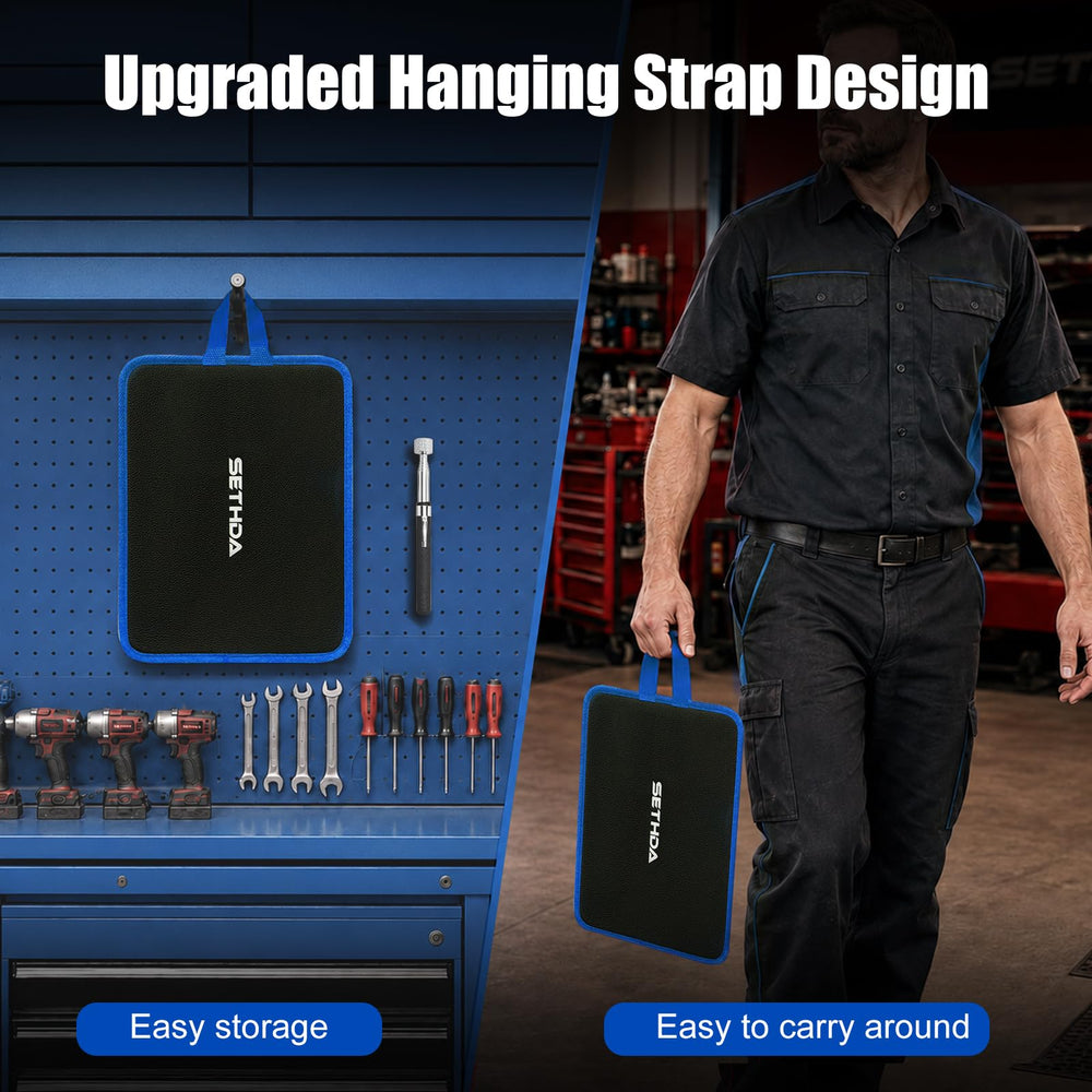 SETHDA rolled mat with carry handle for compact storage and transport