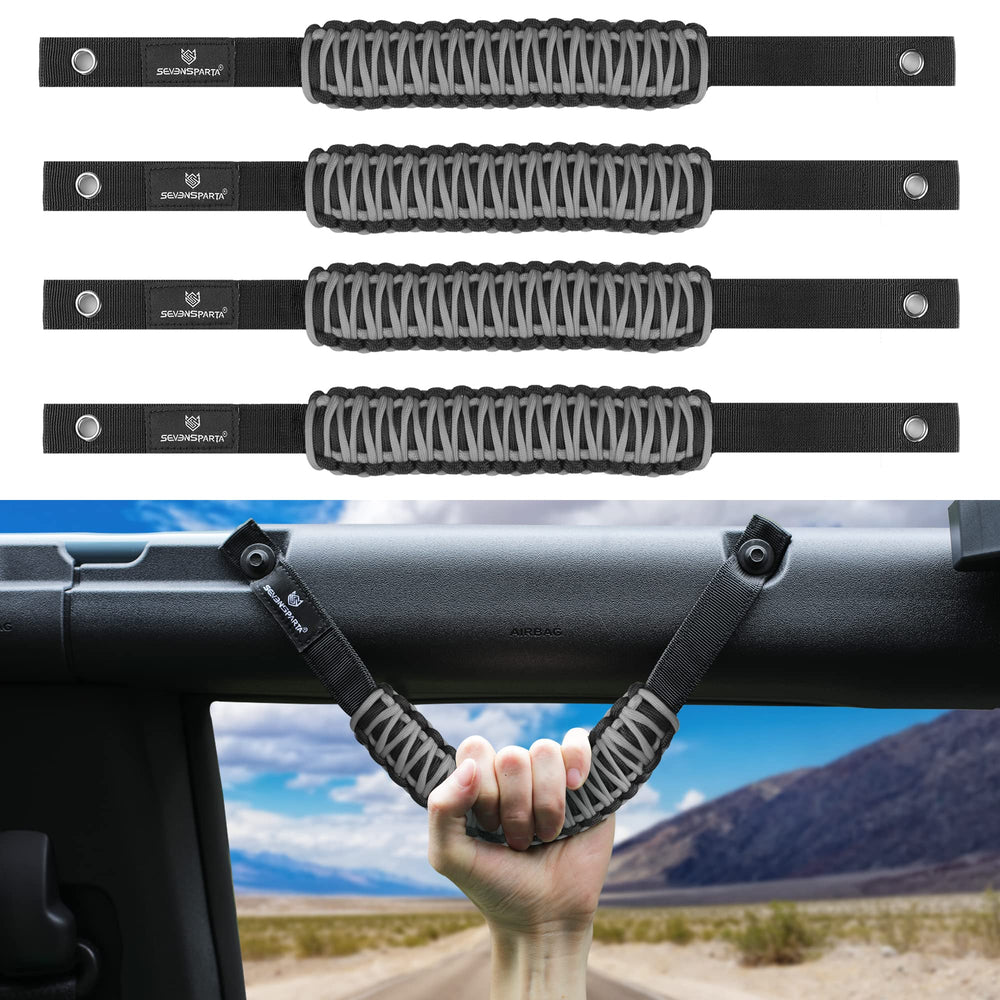 SEVEN SPARTA front handle installed on Bronco roll bar for stable entry