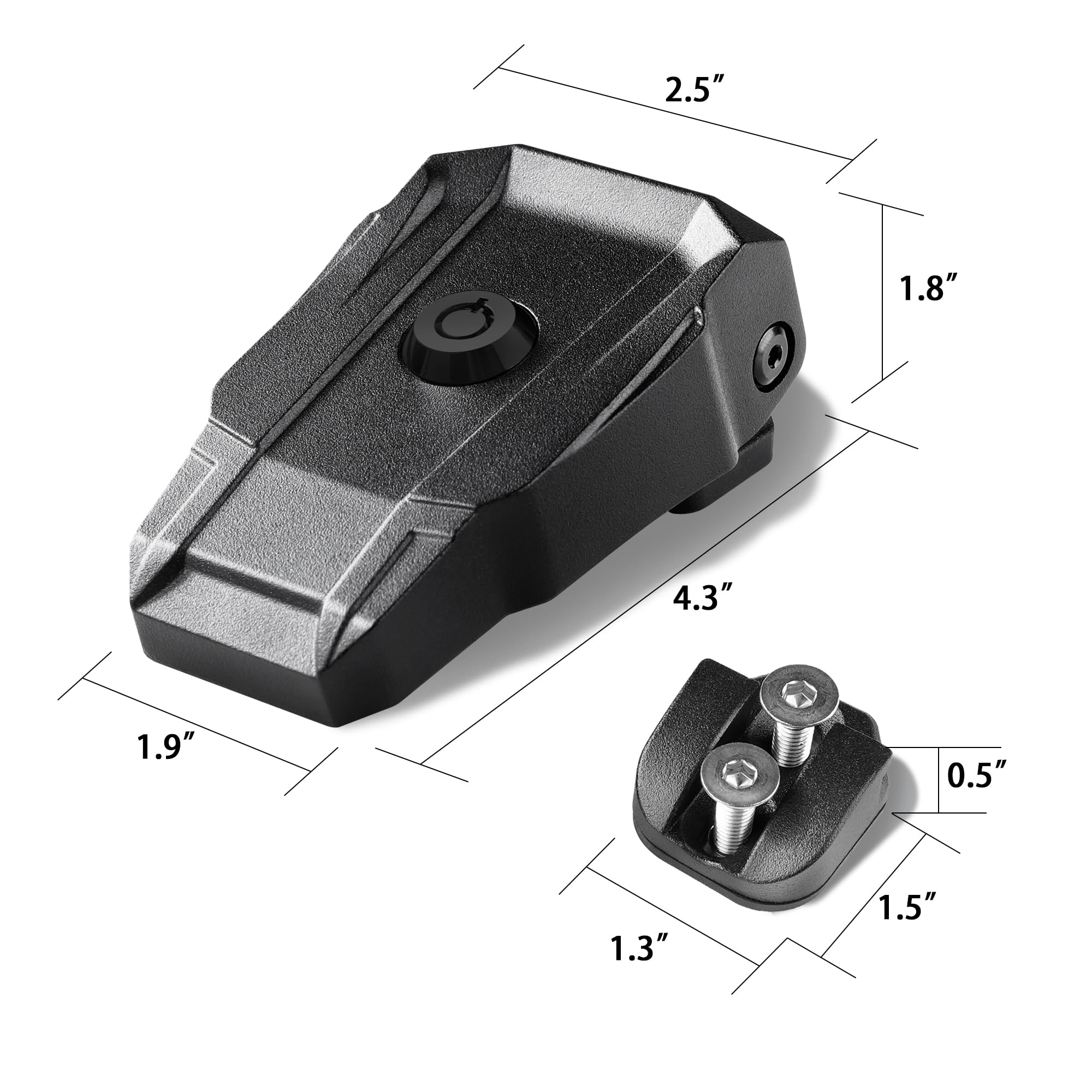 SEVEN SPARTA included toolset and four keys for tamper-proof installation