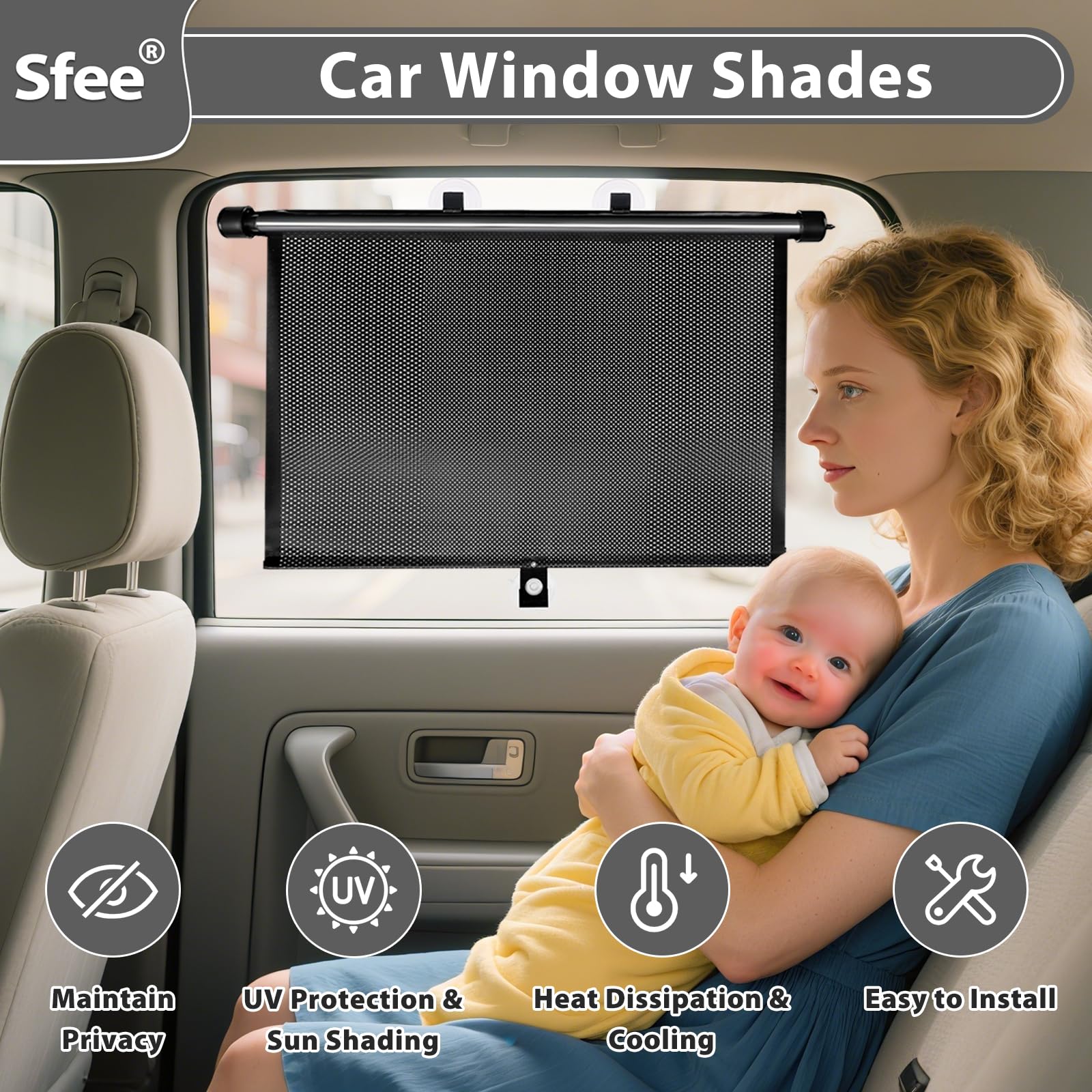 Sfee close-up of breathable mesh texture highlighting heat reduction benefits