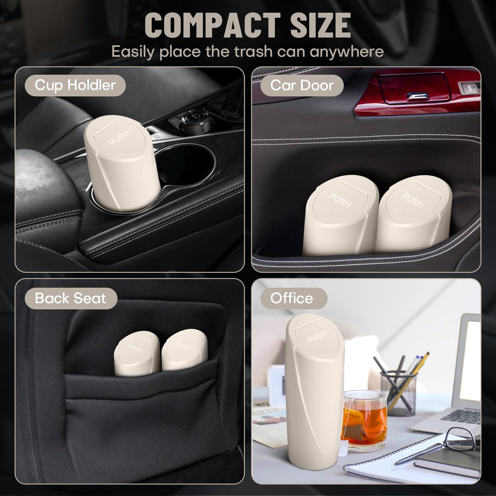 SGLRT bin installed in car cup holder demonstrating secure fit and accessibility