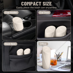 SGLRT bin installed in car cup holder demonstrating secure fit and accessibility