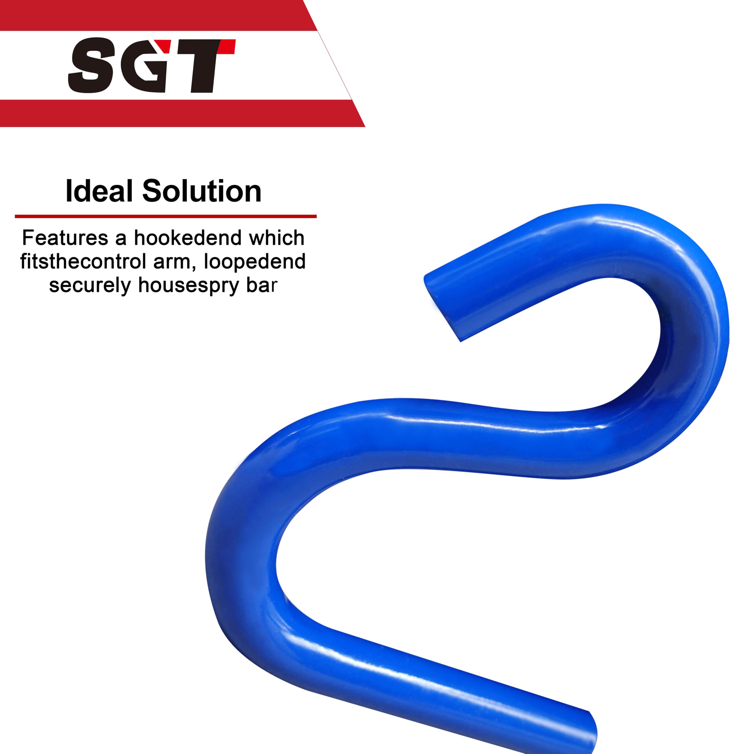 SGT SUPER GARAGE TOOLS C-frame detail showing low-profile design for tight suspension access