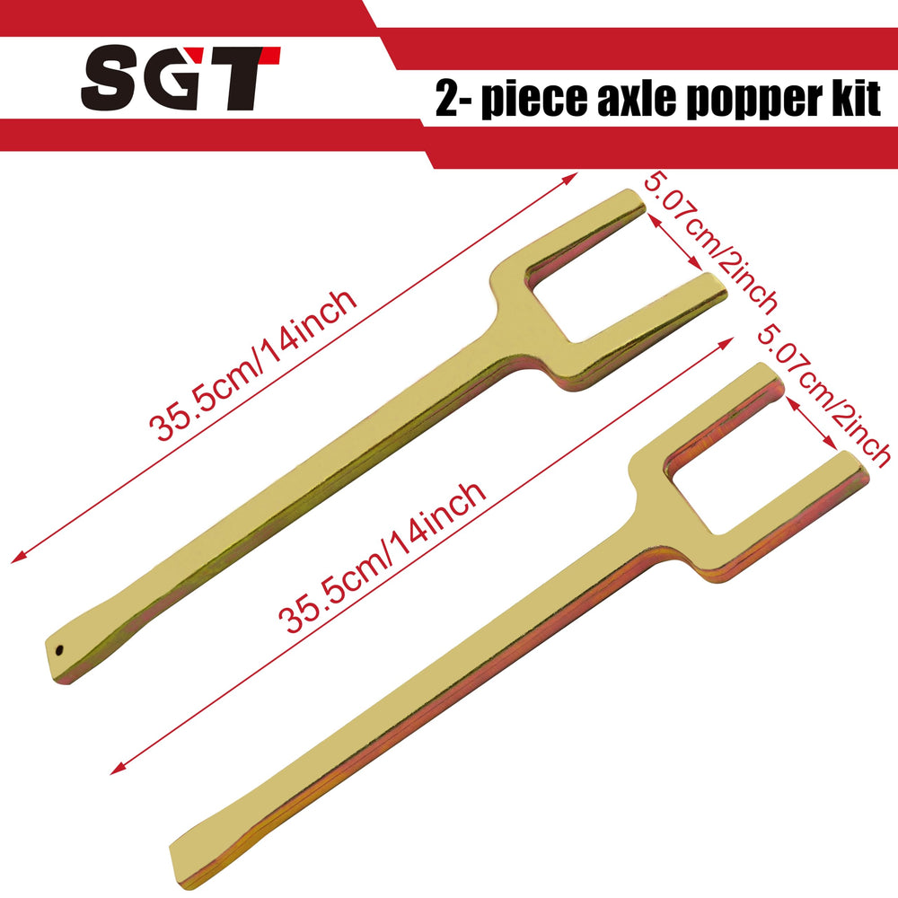 SGT SUPER GARAGE TOOLS shim fork detail showing full-thickness strength