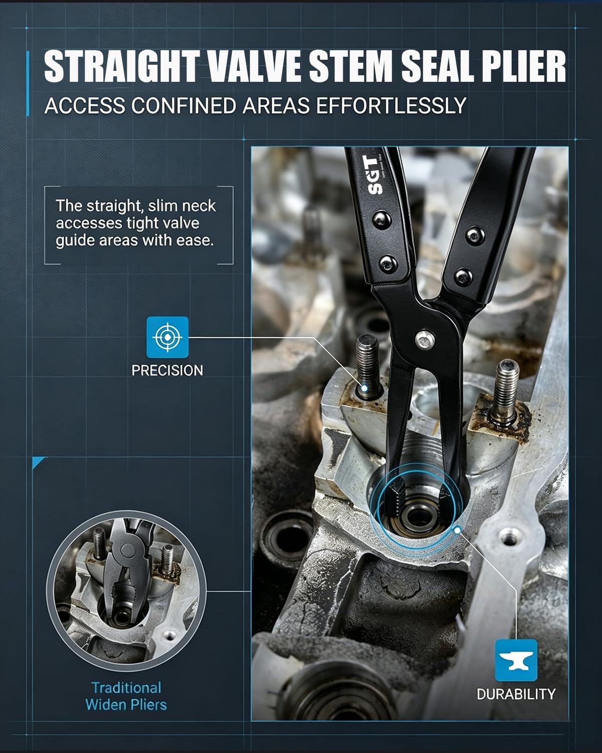SGT SUPER GARAGE TOOLS collets and adapters array for multiple spring sizes