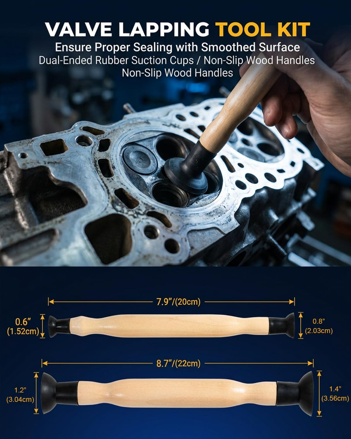 SGT SUPER GARAGE TOOLS cylinder honing rod with extension screws for reach and finish
