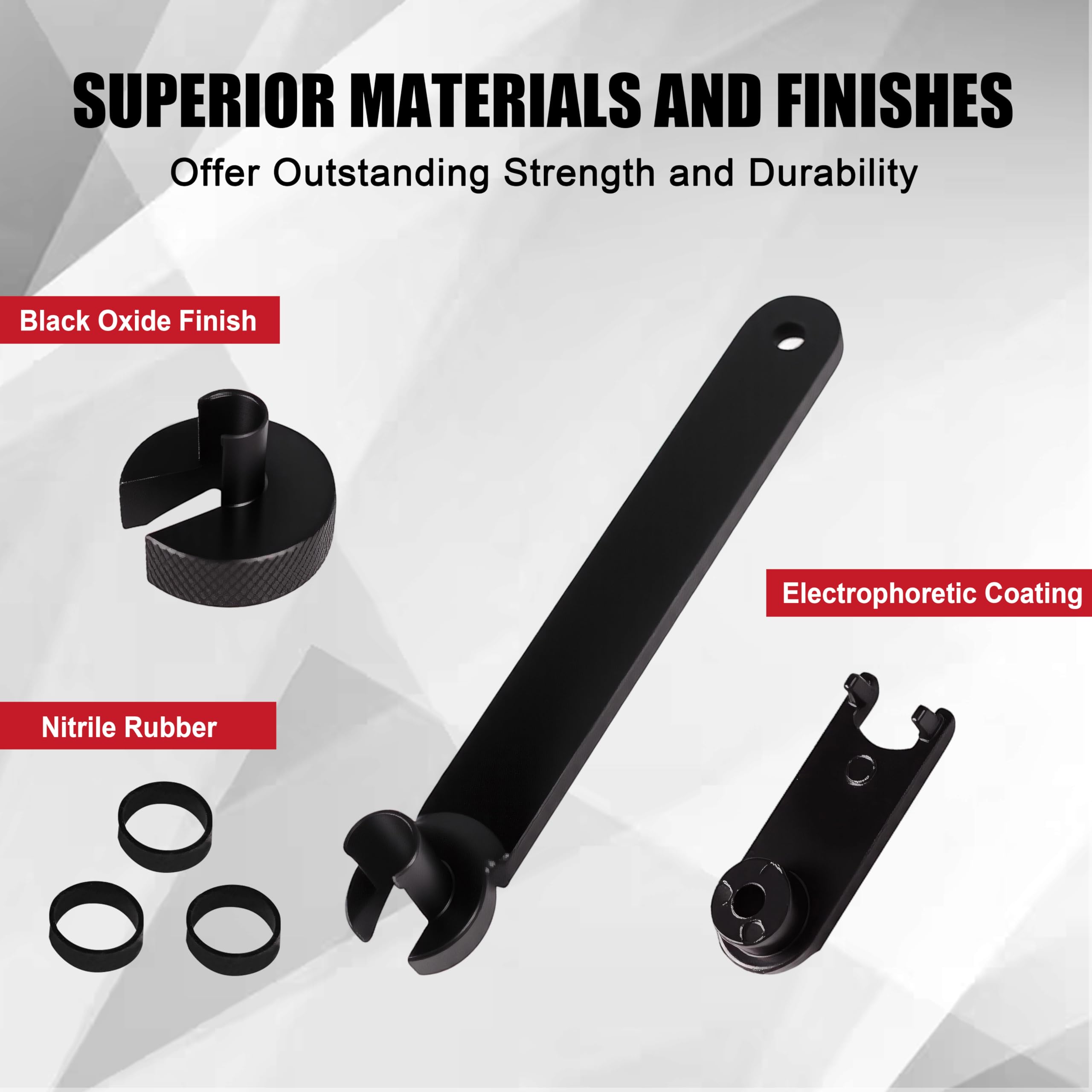 SGT SUPER GARAGE TOOLS hand holding a tool shows scale and ergonomic design