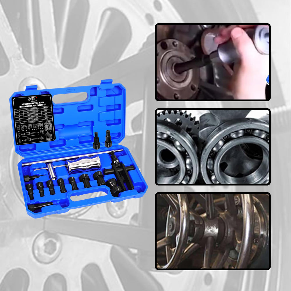 SGT SUPER GARAGE TOOLS two‑jaw puller detail with T‑handle for comfortable, controlled extraction