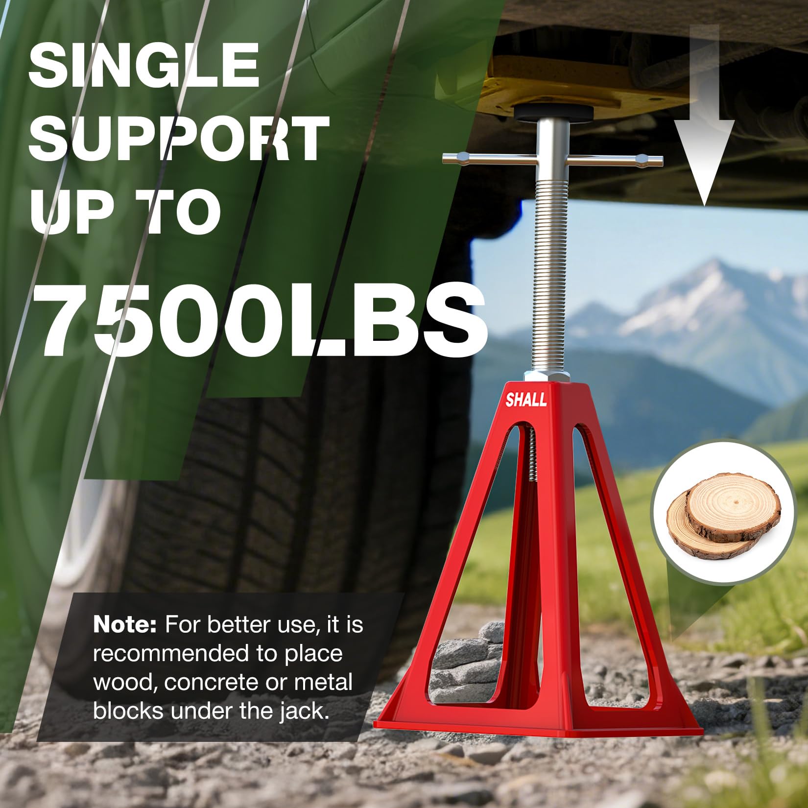 SHALL close-up of screw thread detail for precise height control and durability