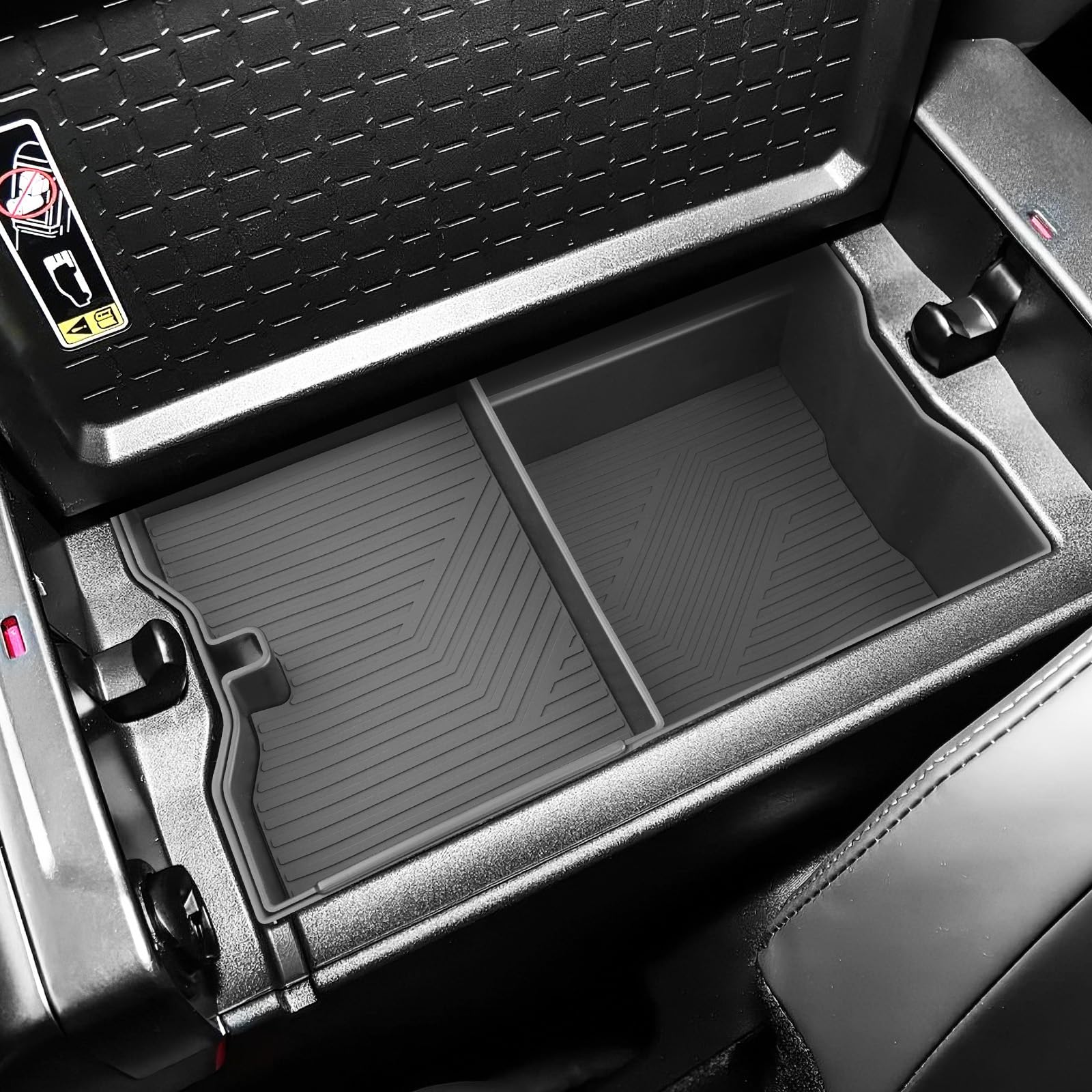 SHAOHAO front view of console insert showing neat top-tier storage