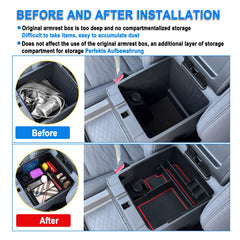 SHAOHAO lower cavity view showing deep storage for chargers and tools without clutter