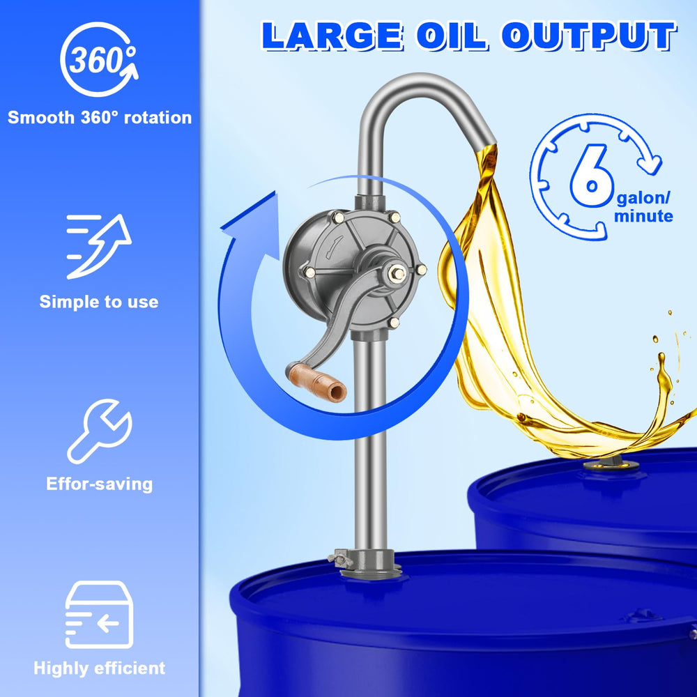 shdzzdzswy pump in use transferring diesel from a 55 gallon barrel showing controlled flow