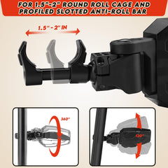 SHEJISI mirror rotated to show 360-degree adjustment for precise sightlines
