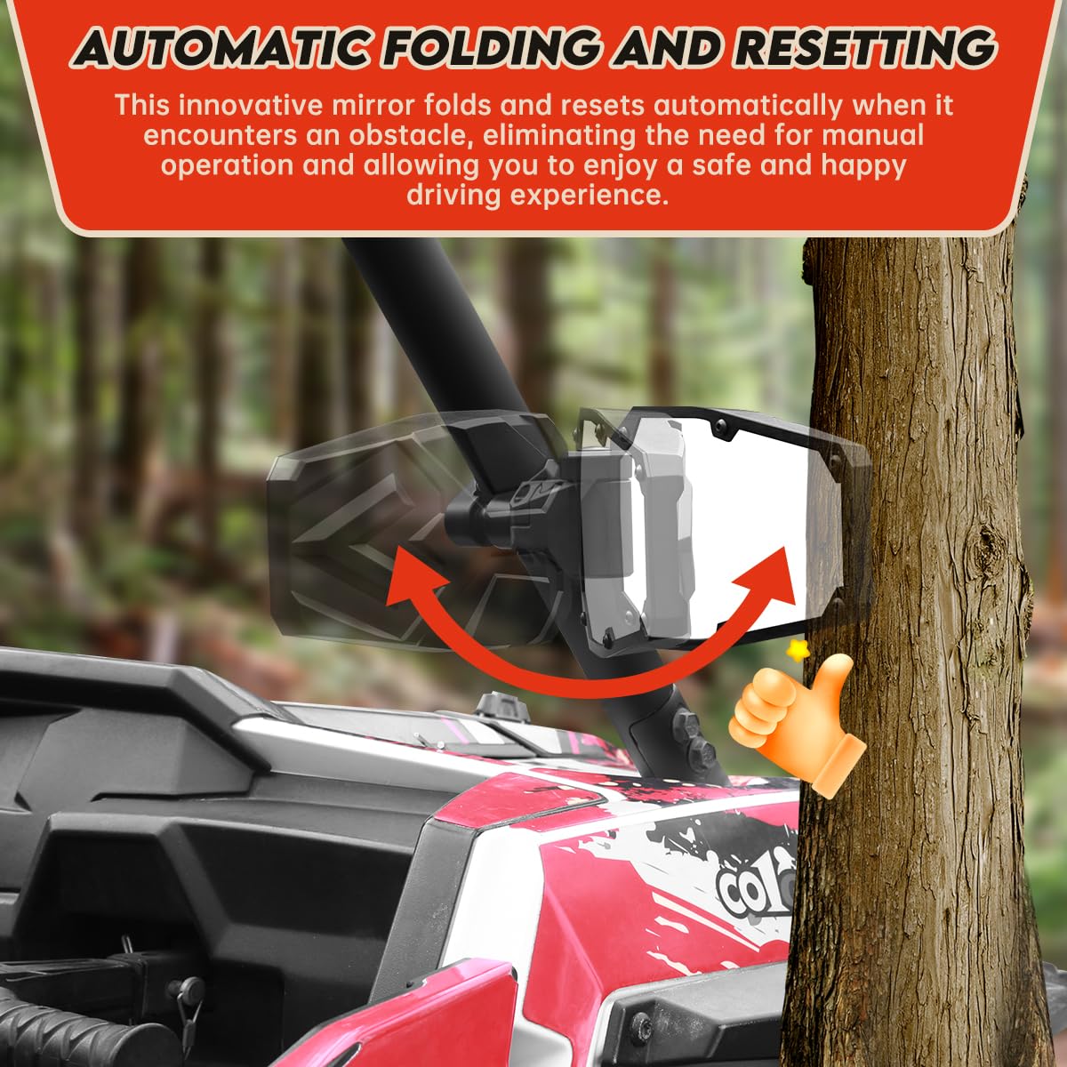 SHEJISI clamp close-up on roll bar showing secure corrosion-resistant grip