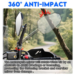 SHEJISI mirror folded 180° to avoid impact and protect hardware