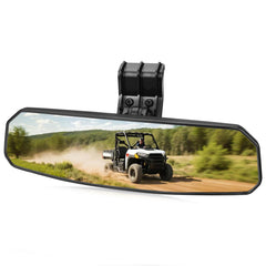 SHEJISI front-mounted mirror showing wide rear view and improved safety
