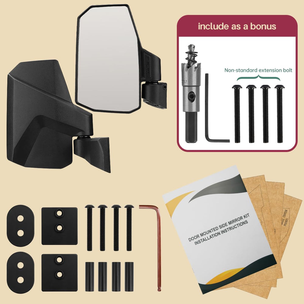 SHEJISI label and two mounting adapters displayed showing compatibility benefit