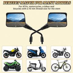SHEJISI mounted on scooter handlebar for easy bolt-on fit