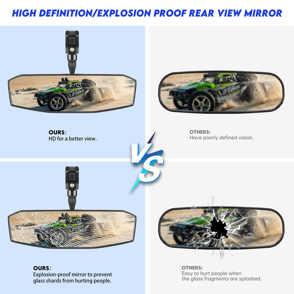 SHEJISI mirror rotated to show 360-degree adjustability advantage