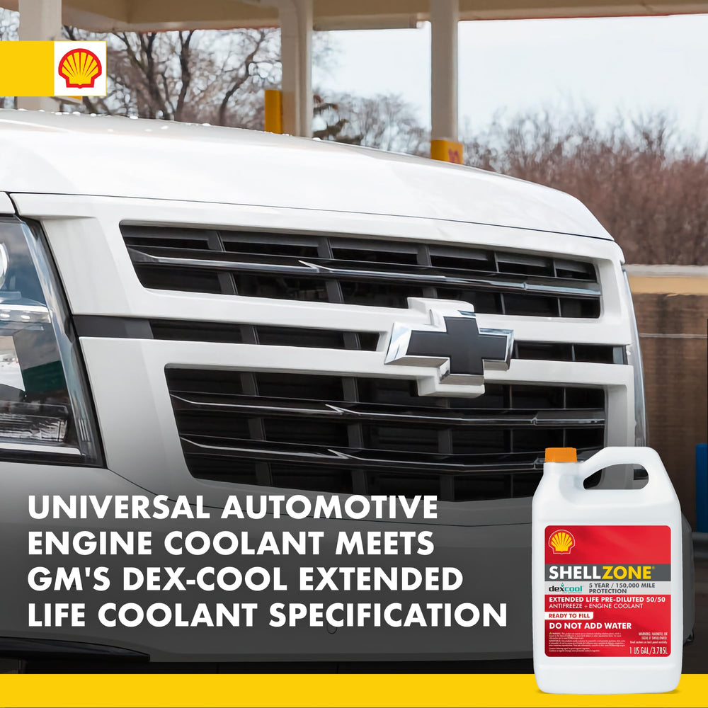 Shell Dex-Cool in engine bay demonstrating compatibility and easy use
