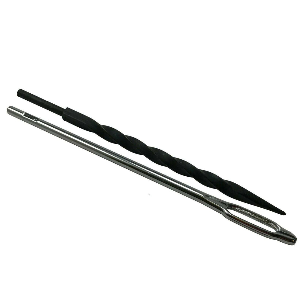 Sherco-Auto close-up of spiral probe threading clearing puncture for faster repairs