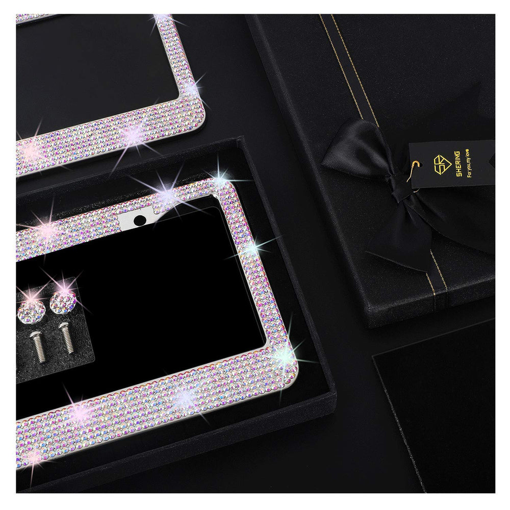 Shering close-up of ABColor rhinestones, highlights sparkle and multi-color refraction