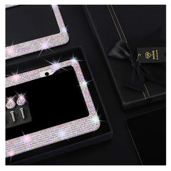 Shering close-up of ABColor rhinestones, highlights sparkle and multi-color refraction