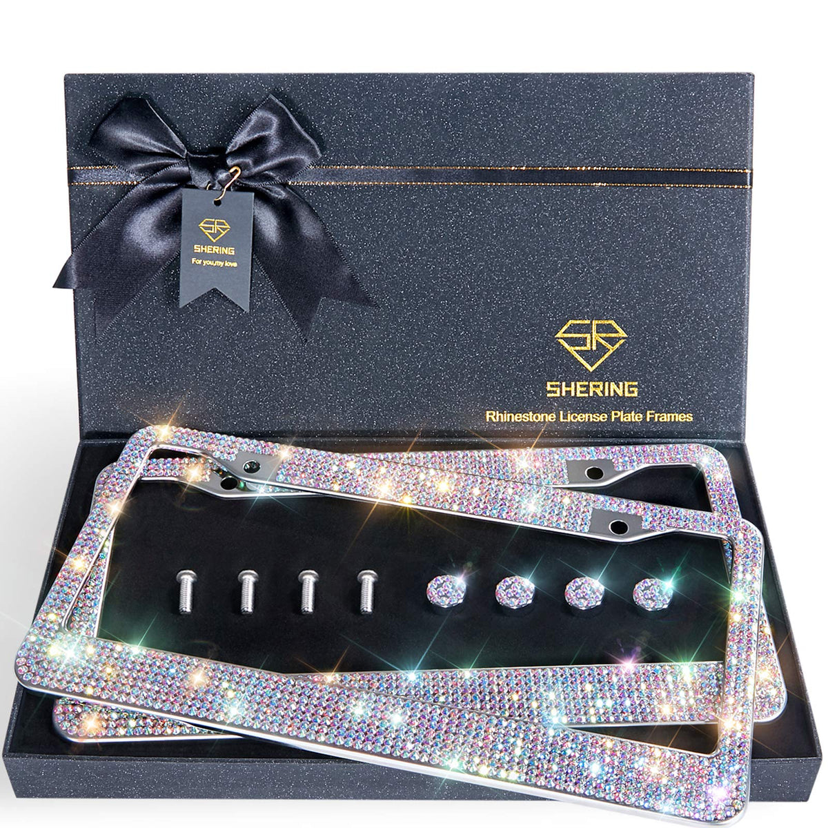 Shering front packaging box with two frames, shows gift-ready presentation and protection