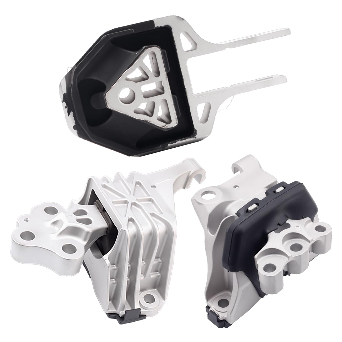 SHICHU front view of three-piece mount kit showing fit and durability
