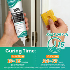 SHIELDOM sealing a shower corner to prevent leaks and protect tiles