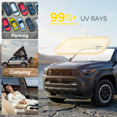 SHINEHOME 4Runner folded in storage bag for compact convenience and easy stowing