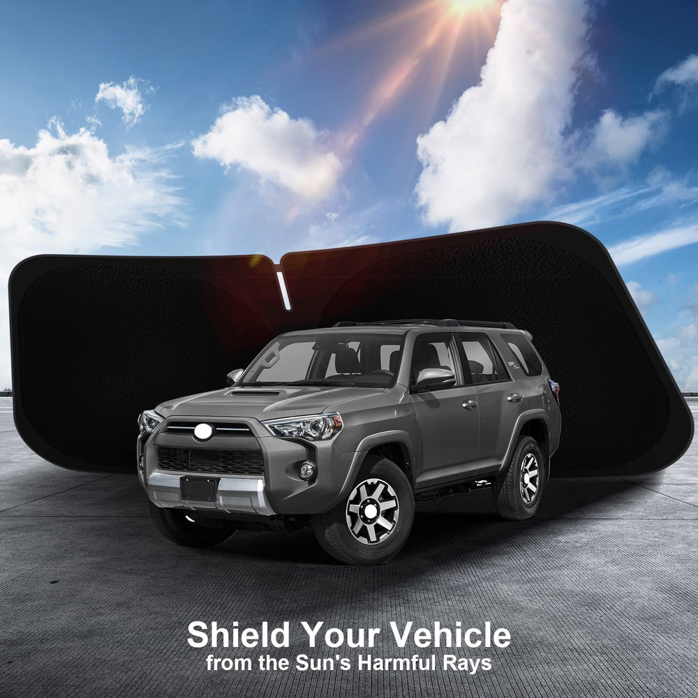 SHINEHOME packaged shade with storage bag emphasizing neat storage and travel readiness