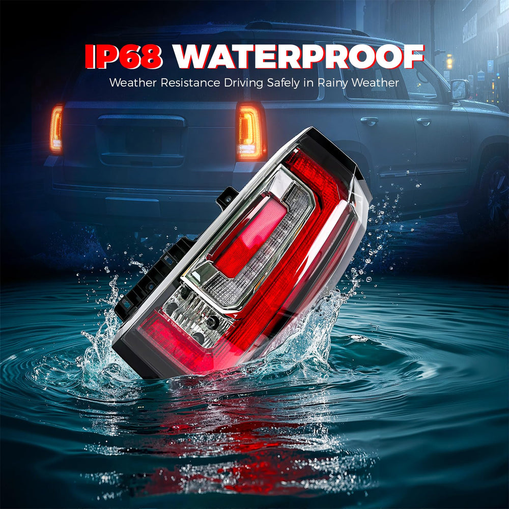 SHINEHOME brake light activated at night showing bright red warning visibility