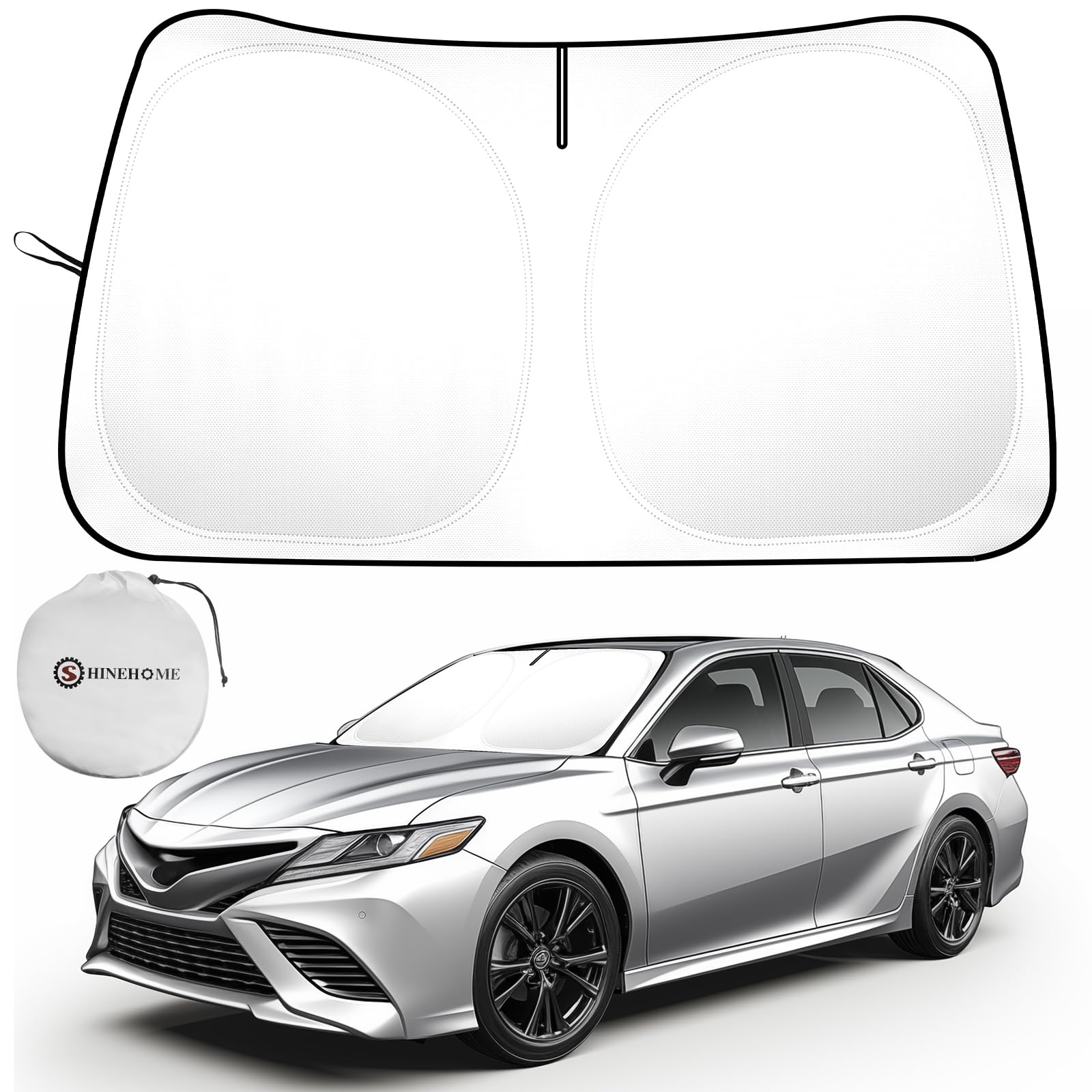 SHINEHOME front packaging showing Camry fit and benefits