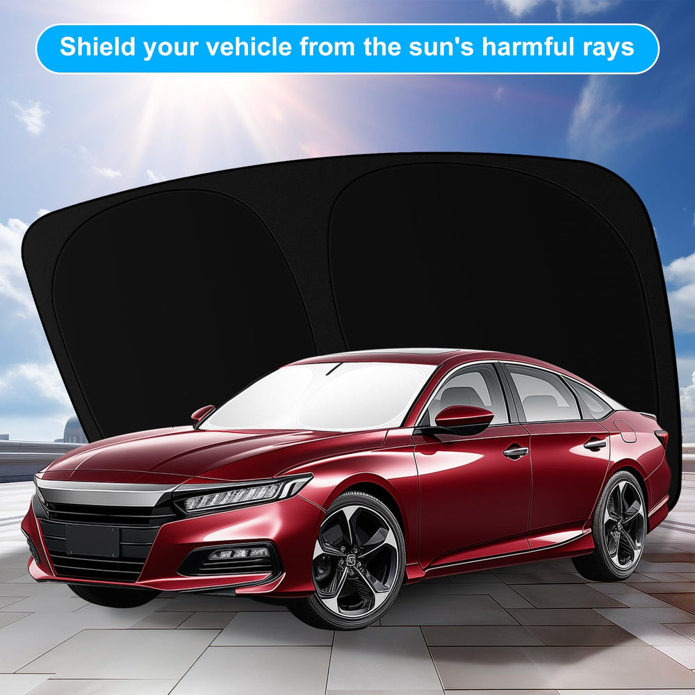 SHINEHOME installed in a Honda Accord demonstrating full windshield coverage