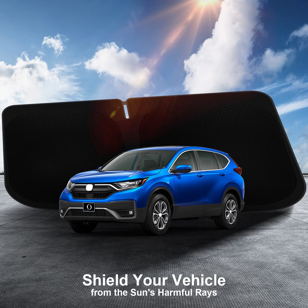 SHINEHOME lifestyle shot with CRV parked cooling interior