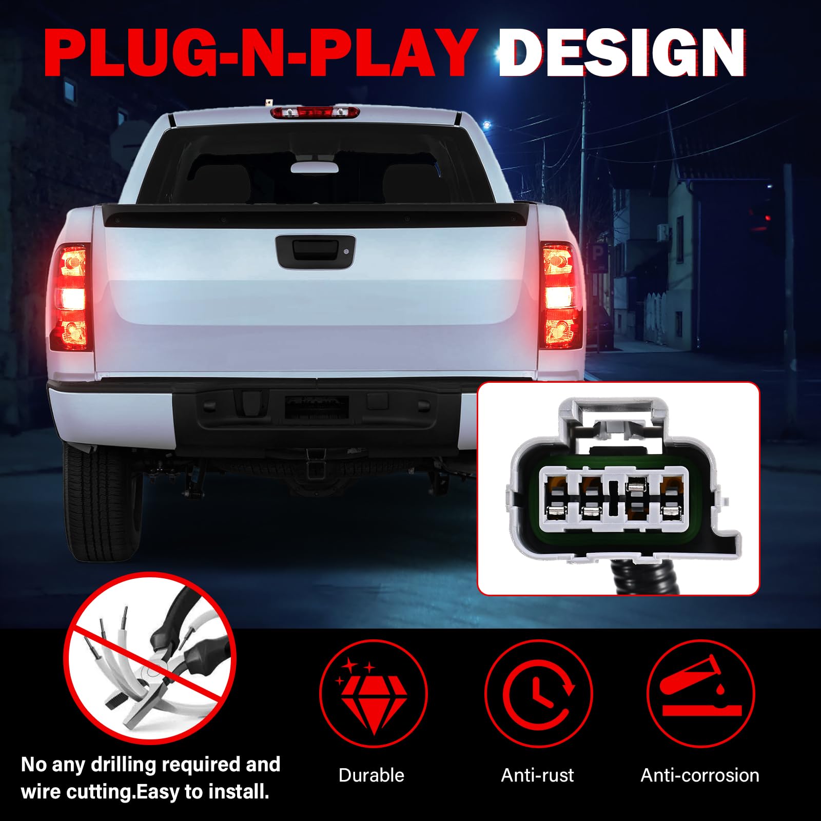 SHINEHOME lit showing brake and turn signal brightness benefits